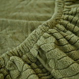 Full Wrap Sofa Cover with Leaf Design and Pet Protection