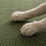 Full Wrap Sofa Cover with Leaf Design and Pet Protection