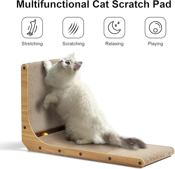 Wall Mounted Cat Scratcher-L for Indoor Cats