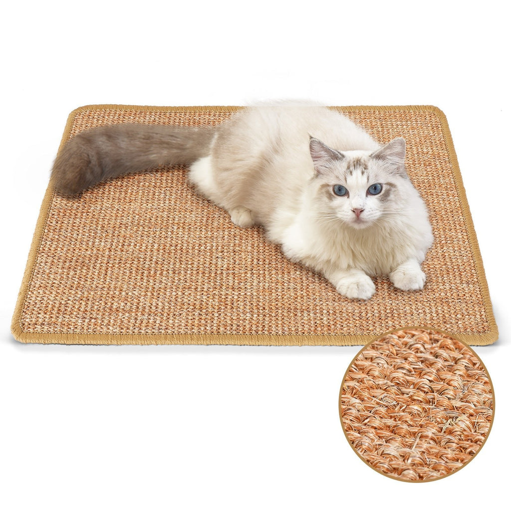 Cat Scratcher Mat,Natural Cat Floor Scratching Pad Rug
