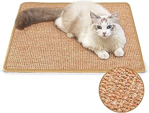 Cat Scratcher Mat,Natural Cat Floor Scratching Pad Rug