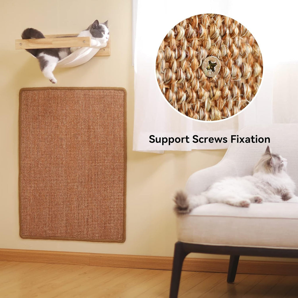 Cat Scratcher Mat,Natural Cat Floor Scratching Pad Rug