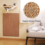 Cat Scratcher Mat,Natural Cat Floor Scratching Pad Rug