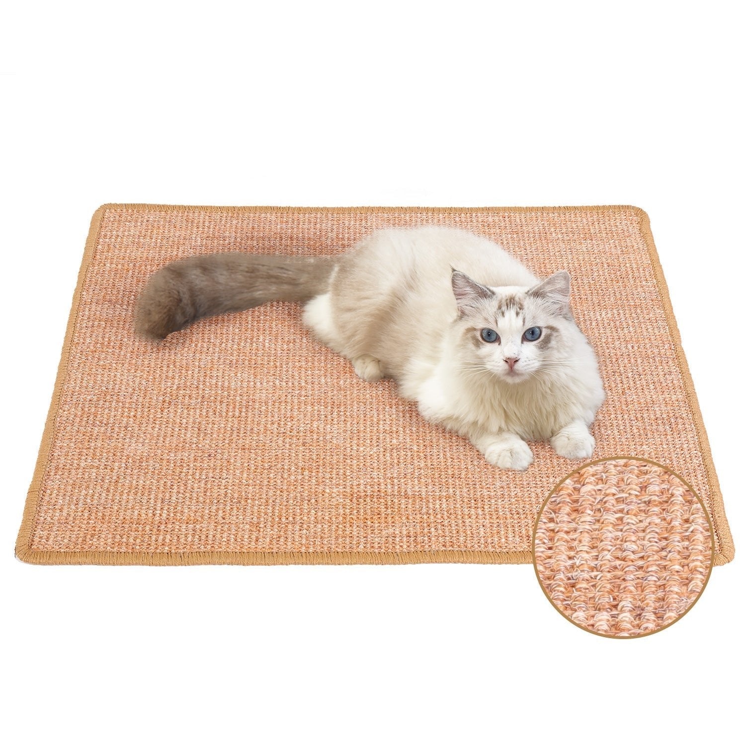 Cat Scratcher Mat,Natural Cat Floor Scratching Pad Rug
