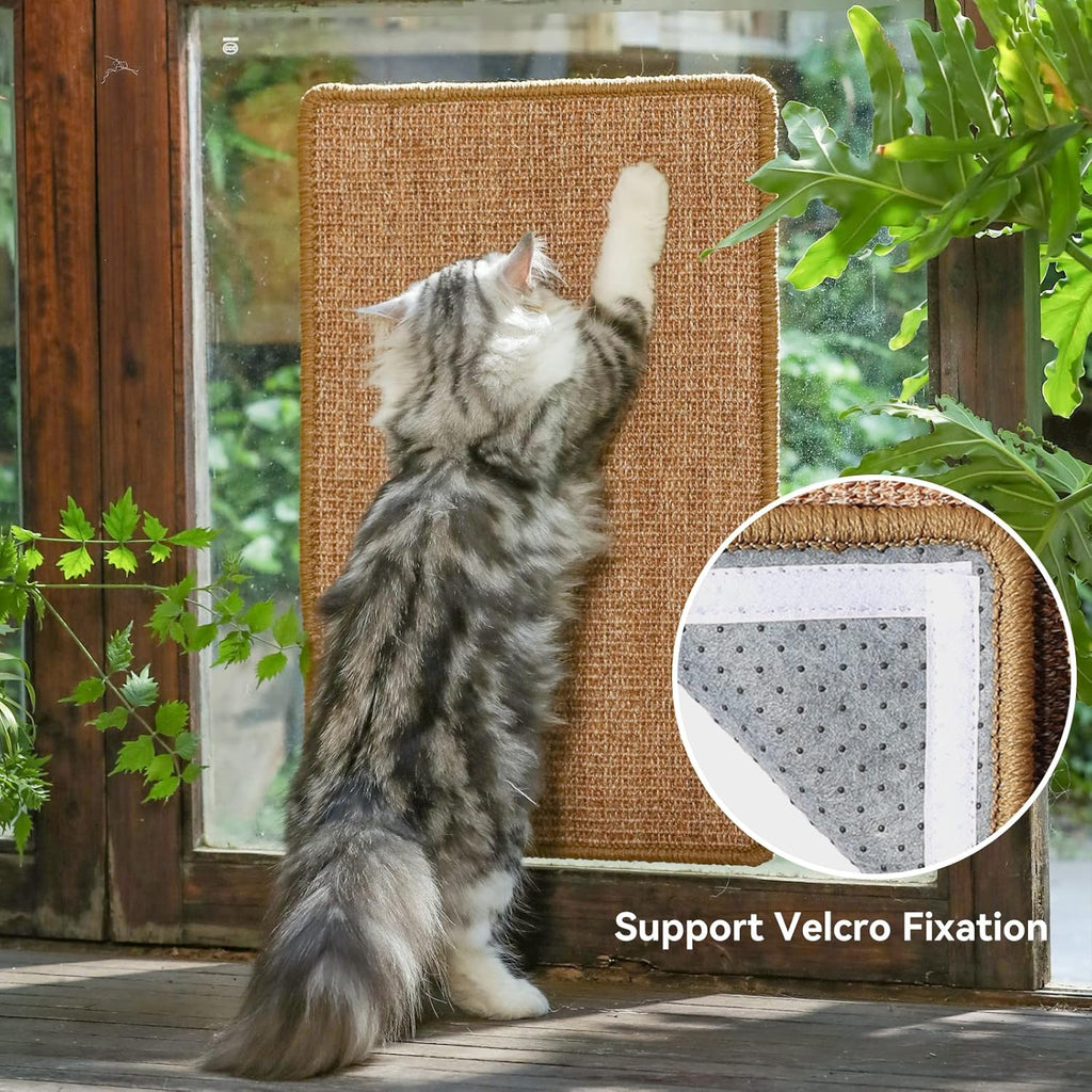 Cat Scratcher Mat,Natural Cat Floor Scratching Pad Rug
