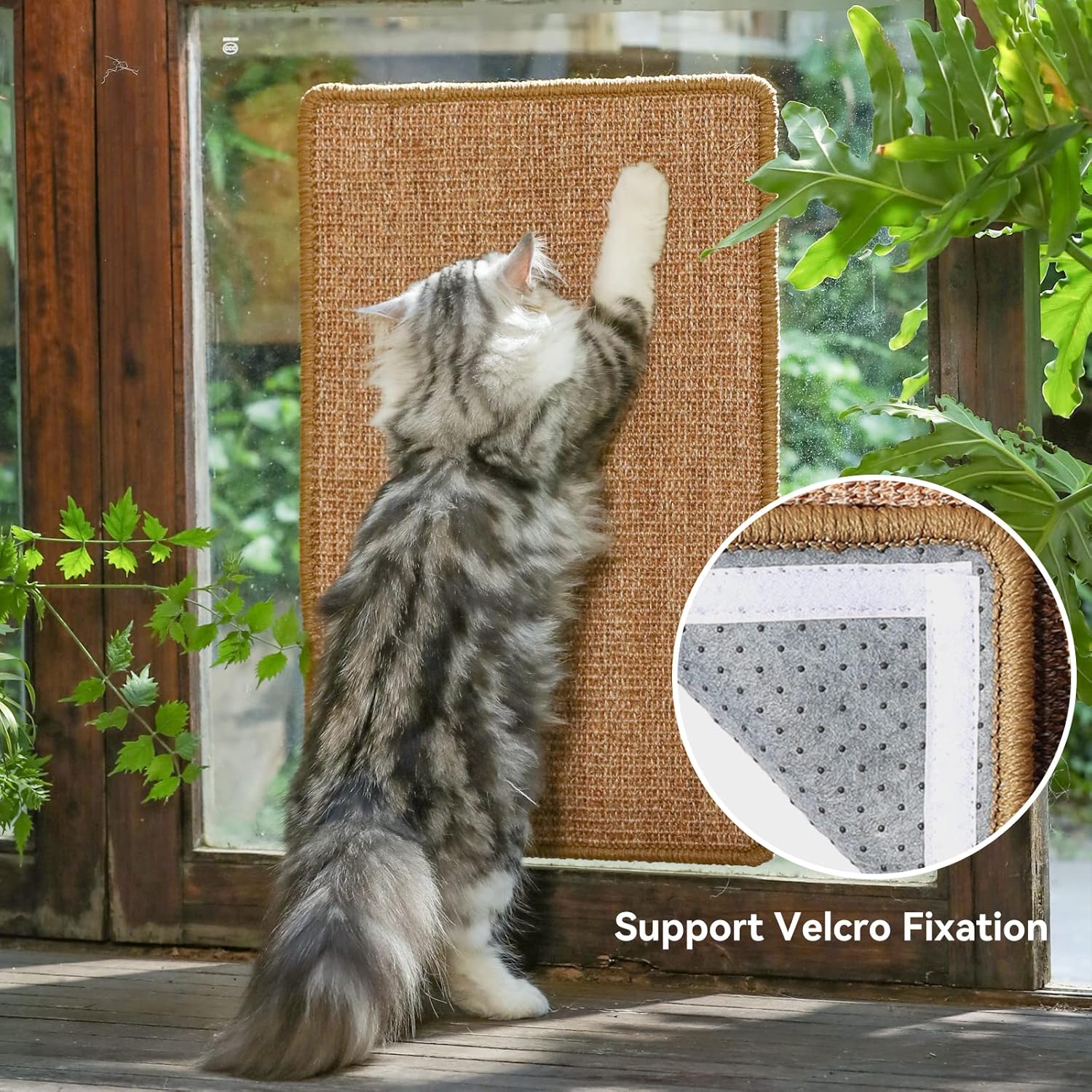 Cat Scratcher Mat,Natural Cat Floor Scratching Pad Rug