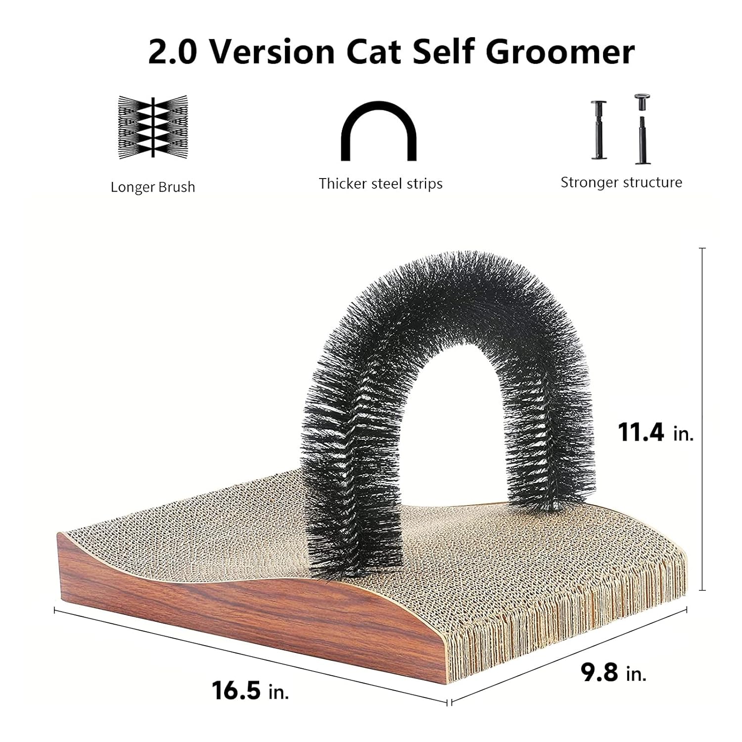Cat Self Groomer,  Cat Arch Face Scratcher with Scratcher Pad